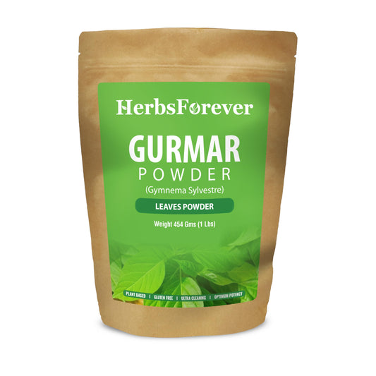 Herbsforever مسحوق جورمار | أوراق جيمنيما سيلفستر العضوية | 454 جم | غير معدل وراثيًا، نباتي، خالي من الغلوتين