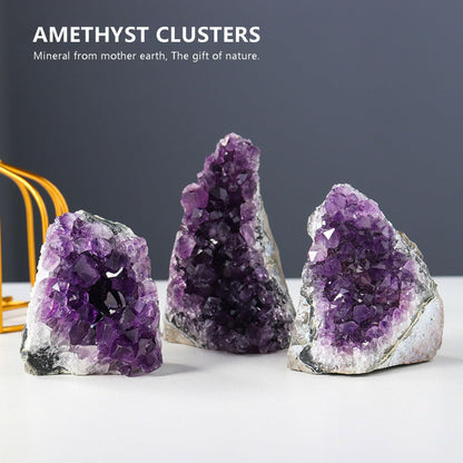 HIBCIGA Amethyst Cluster Geode – Raw Purple Quartz Crystal, 11-12 lb