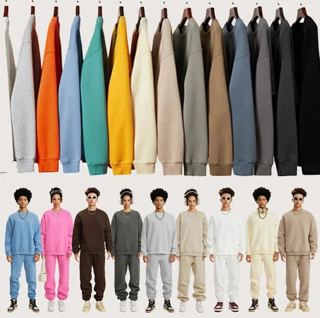 High Quality Crewneck Sweatshirt - Unisex Heavyweight Cotton for Autumn Style