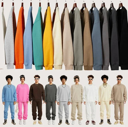 High Quality Crewneck Sweatshirt - Unisex Heavyweight Cotton for Autumn Style