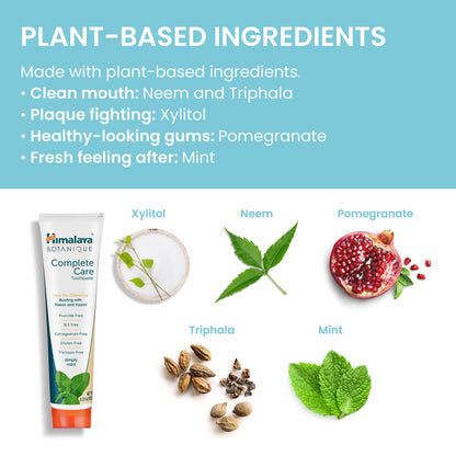 Himalaya Botanique Complete Care Toothpaste - Herbal Mint, Fluoride Free