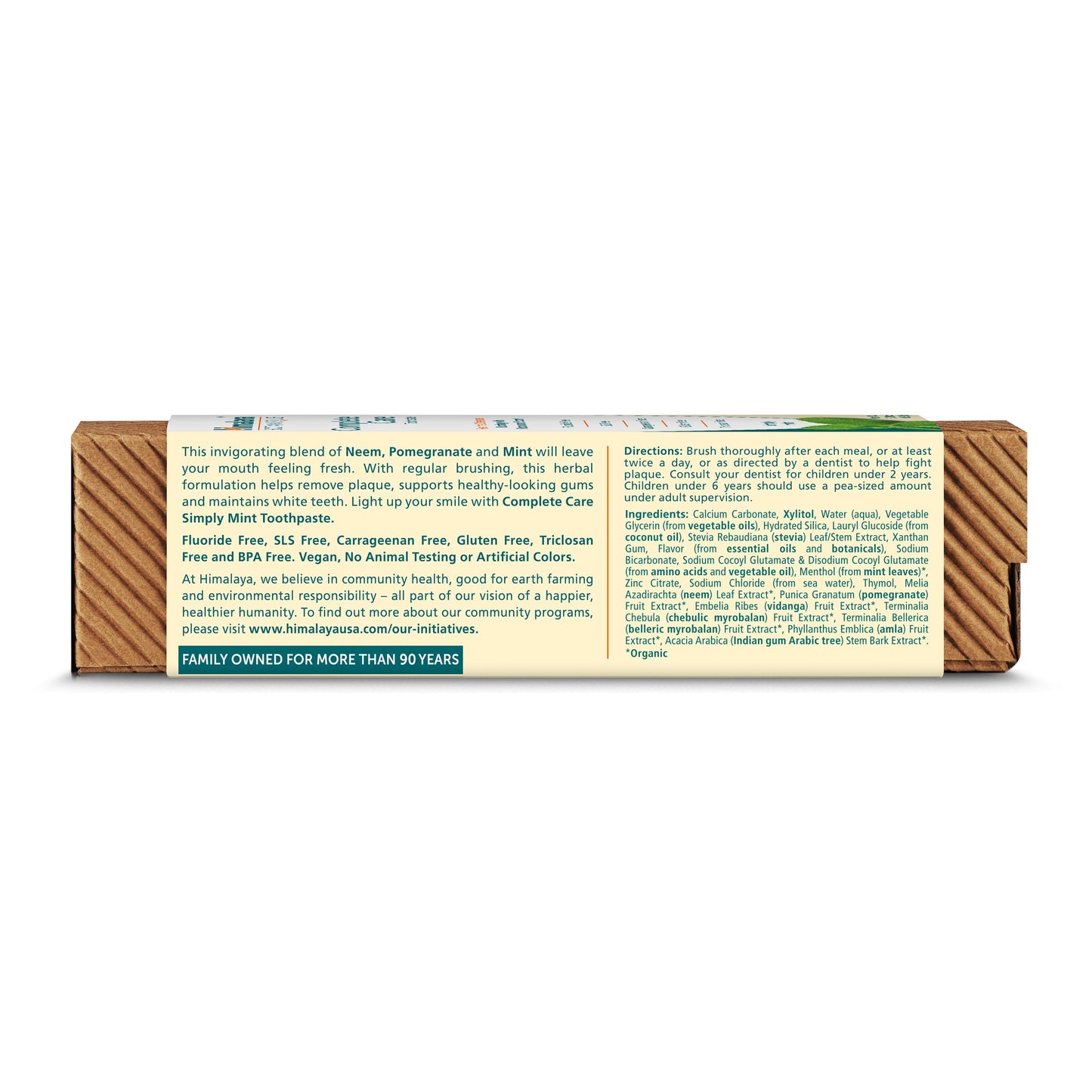 Himalaya Botanique Complete Care Toothpaste - Herbal Mint, Fluoride Free