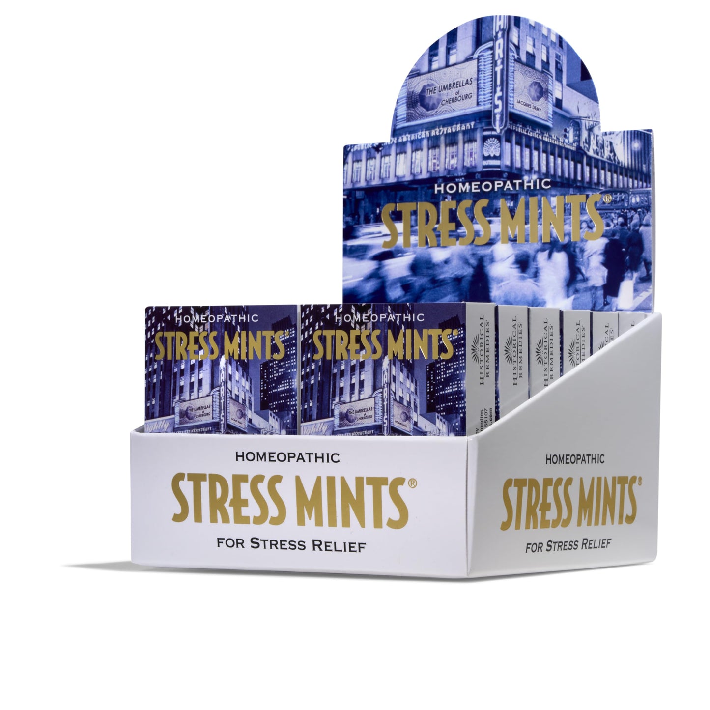 Historical Remedies Stress Mints (12 Pack) | Homeopathic Lozenges for Stress & Digestion, Organic Peppermint, Vegan & Gluten-Free