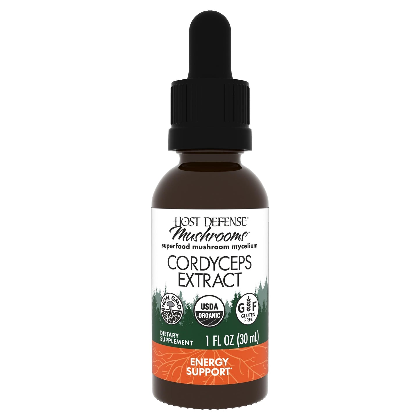 Host Defense Cordyceps Extract – Immune & Energy Support (1 fl oz)
