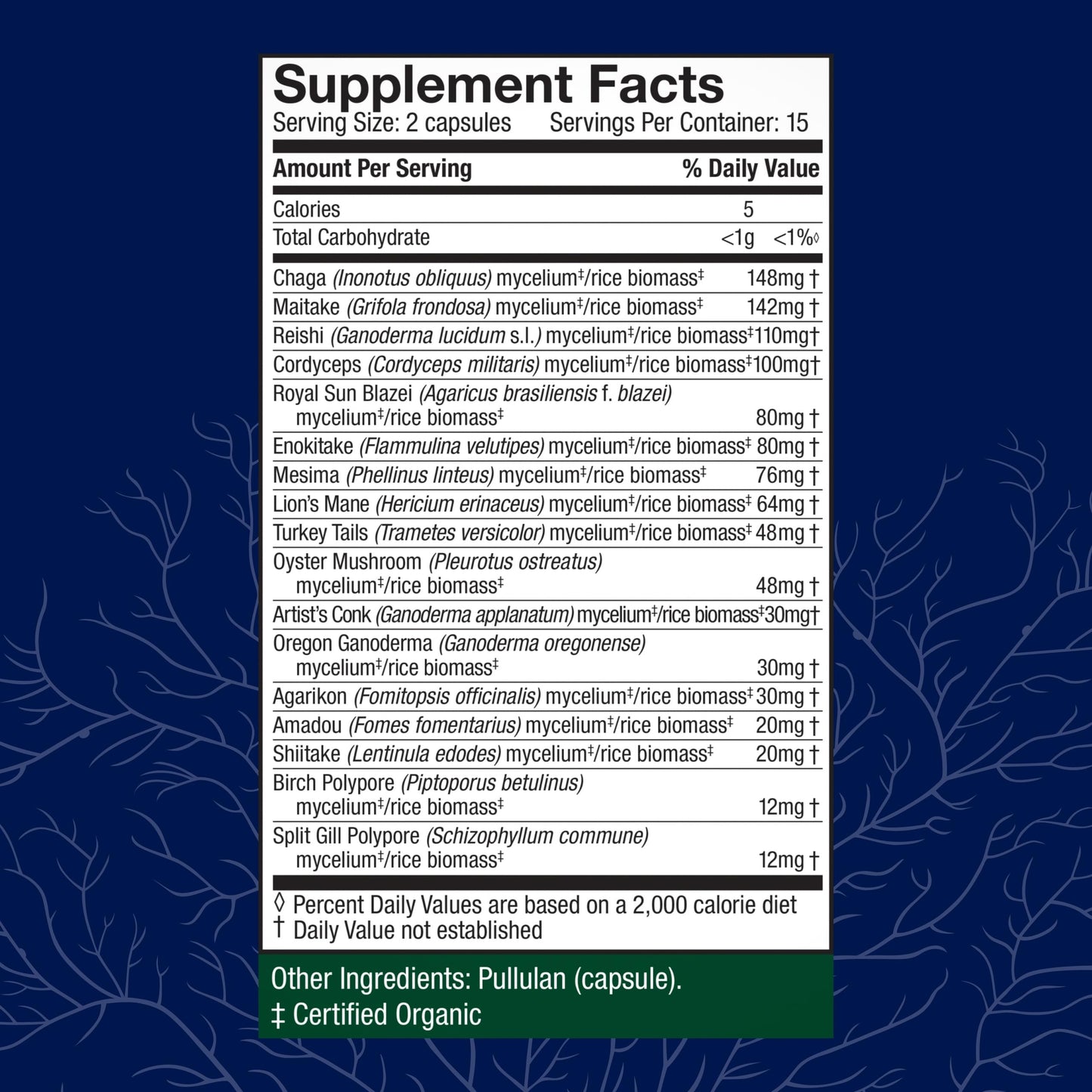 Host Defense MyCommunity Capsules - 17-Species Mushroom Blend for Immune Support | 30 Capsules