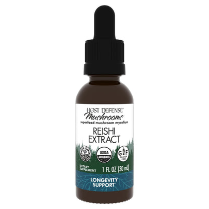 Host Defense Reishi Extract - Heart & Immune Support | 1 fl oz