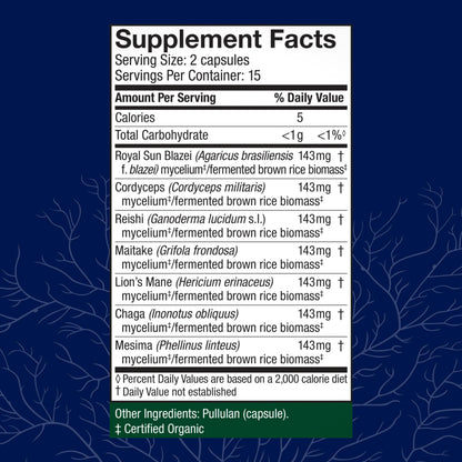 Host Defense Stamets 7-7 Species Blend - Immune Support (30 Capsules)