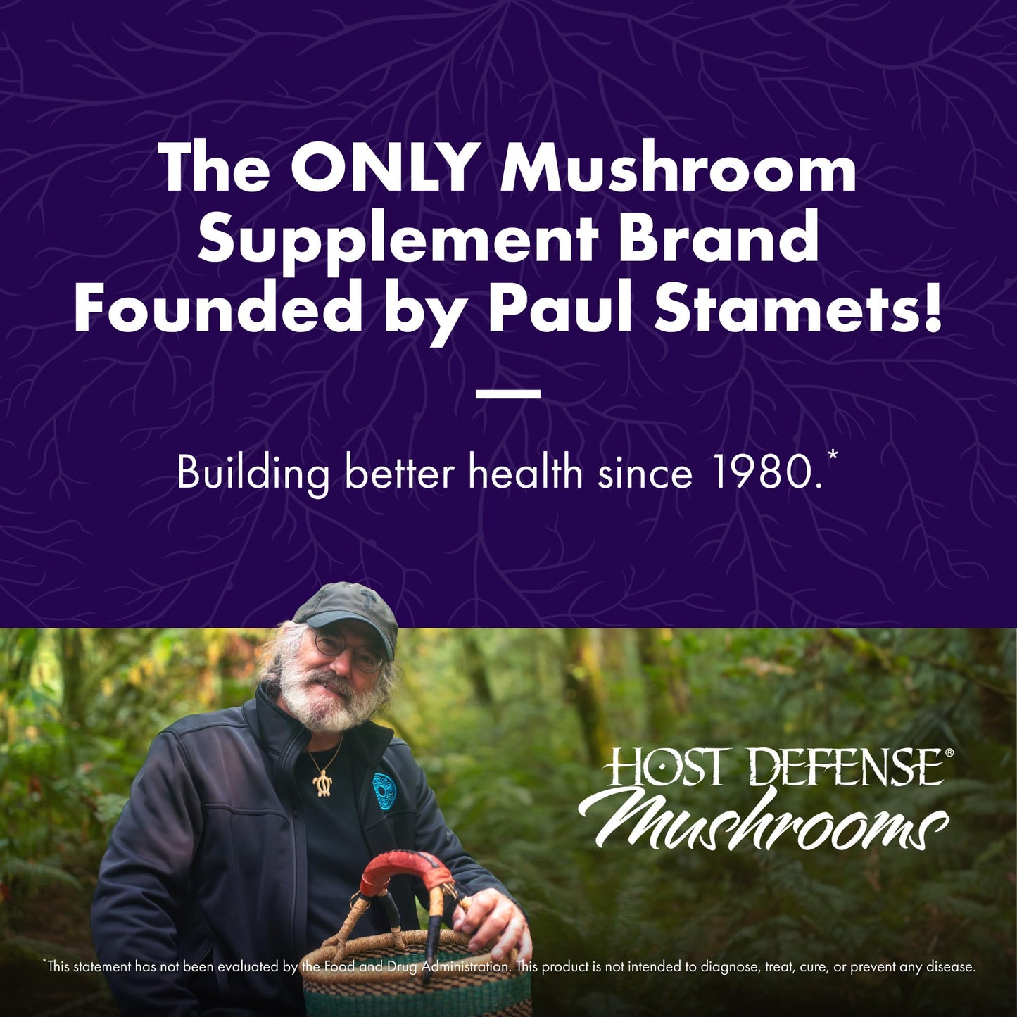 Host Defense Stamets 7-7 Species Blend - Immune Support (30 Capsules)