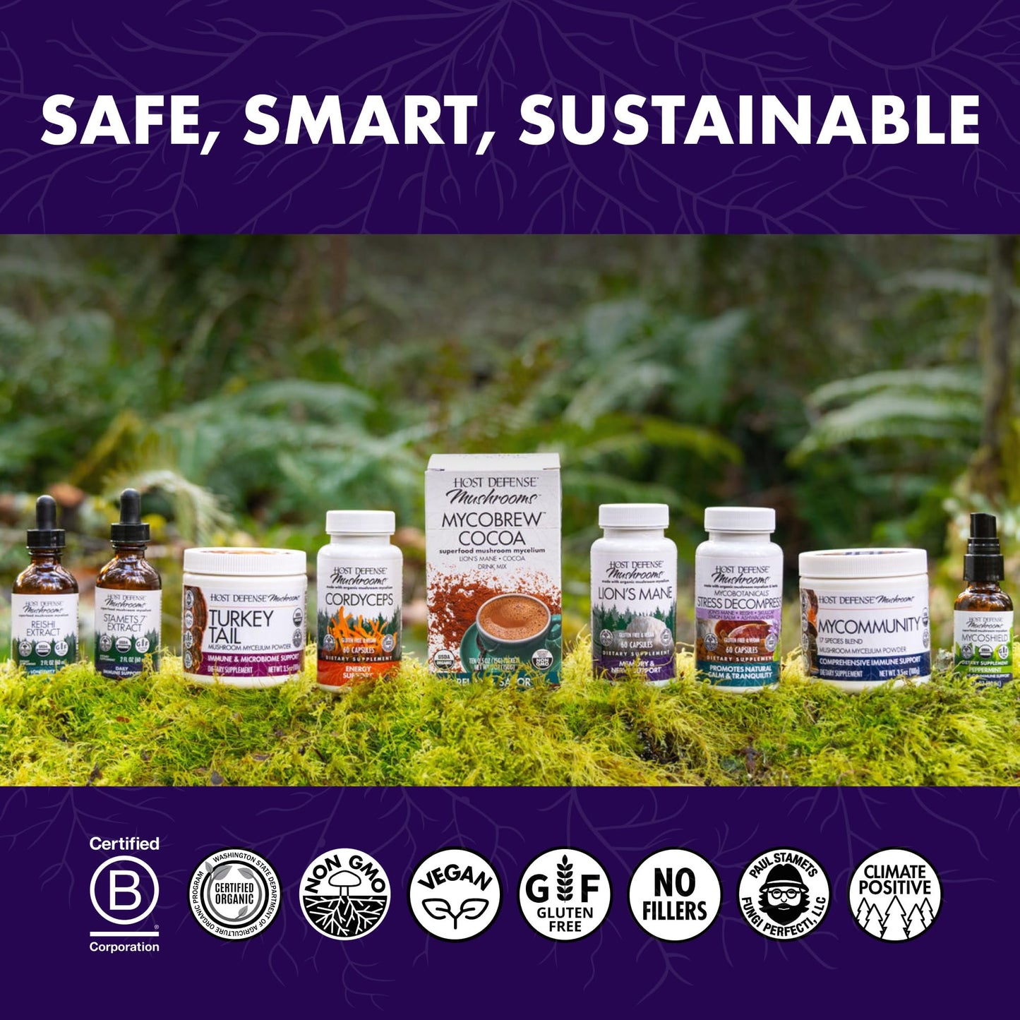 Host Defense Stamets 7-7 Species Blend - Immune Support (30 Capsules)