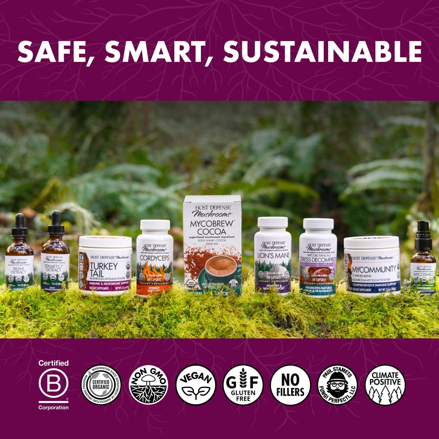 Host Defense Turkey Tail Extract – Digestive Health and Immune Support