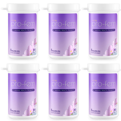 HPD Rx Pro-Fem Vaginal Health Probiotic (6-Pack) | pH Balance & UTI Support
