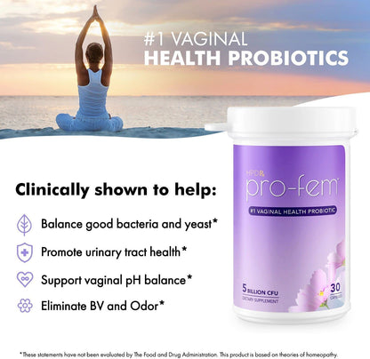 HPD Rx Pro-Fem Vaginal Health Probiotic (6-Pack) | pH Balance & UTI Support