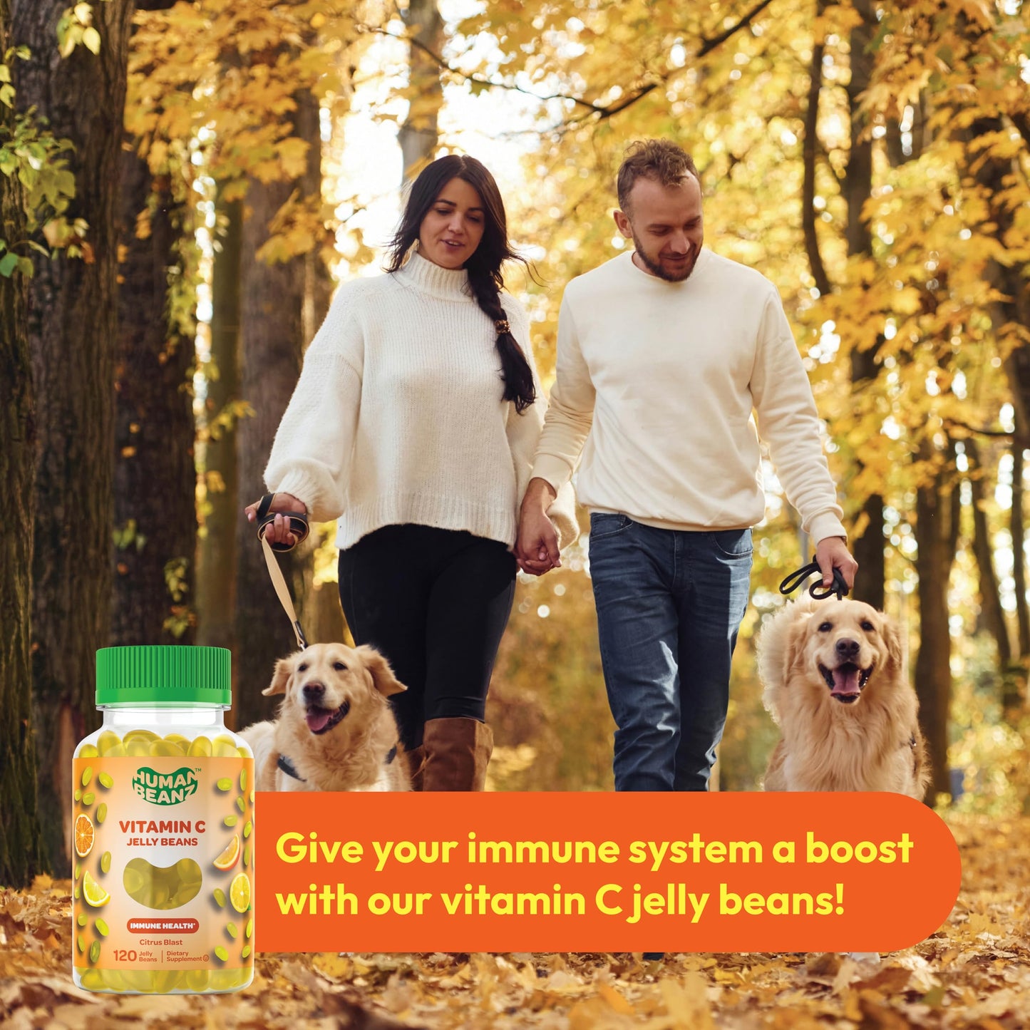 Human Beanz Vitamin C Jelly Bean Gummies for Adults – Immune Support