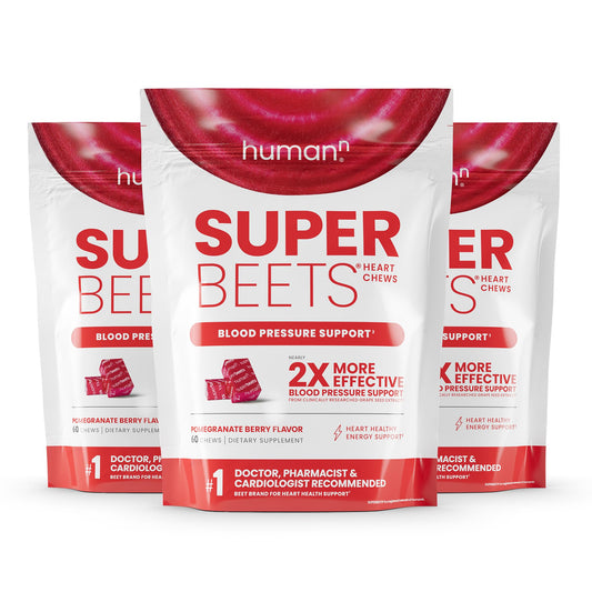 Humann SuperBeets Heart Chews – Nitric Oxide & Blood Pressure Support