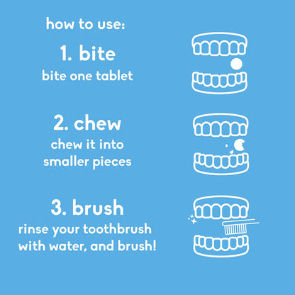 The Humble Co Chewable Toothpaste Tablets with Fluoride – Mint (180 ct)