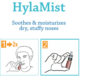 Hyalogic HylaMist Nasal Spray | Hyaluronic Acid Nasal Moisturizer for Dry Nose (2 oz)