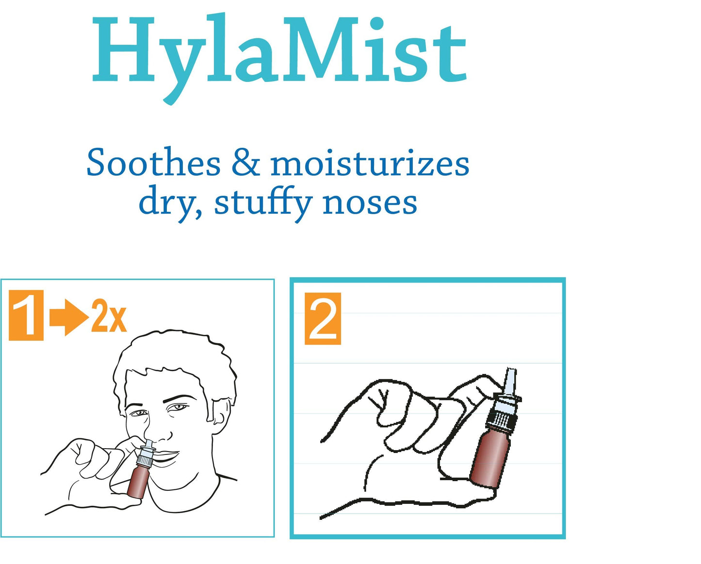 Hyalogic HylaMist Nasal Spray | Hyaluronic Acid Nasal Moisturizer for Dry Nose (2 oz)