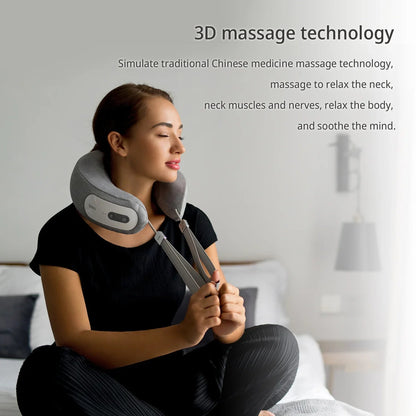 Breo iNeck 3 Pro Smart Neck Massage Pillow – Ergonomic 270° Comfort Cushion with Heat & App Control