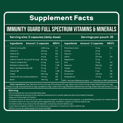 Immunity Guard - Full Spectrum Vitamins & Minerals