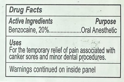 IOLITE Oral Topical Gel with Xylitol & Vitamin E – Gluten Free – Relief for Canker Sores & Dental Pain (1 oz, Bubblegum)