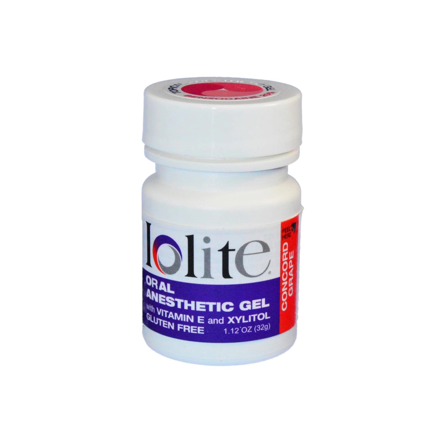 IOLITE Oral Topical Gel with Xylitol & Vitamin E – Gluten Free – Relief for Canker Sores & Dental Pain – Grape, 1.12 oz (31.8 g)