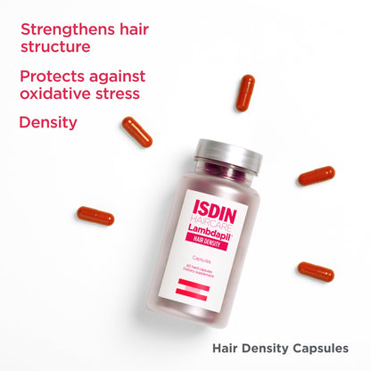 ISDIN Lambdapil Hair Density Capsules | Hair-Thickening Vitamins, 120 Caps (2-Month Supply)