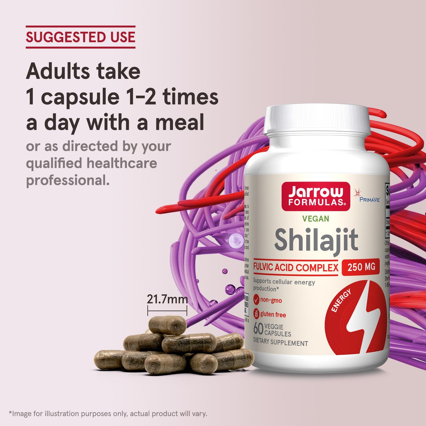 Jarrow Formulas Shilajit 250 mg Fulvic Acid Complex – 60 Veggie Capsules