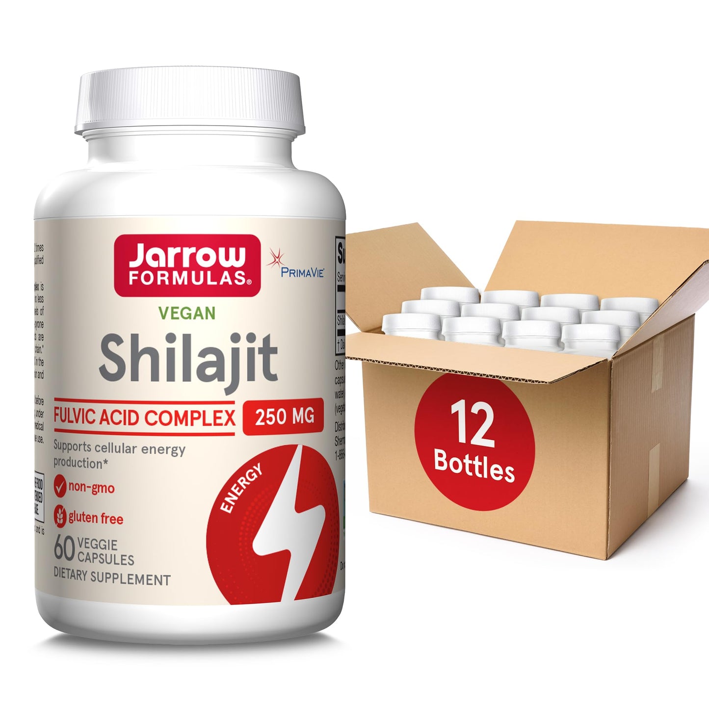 Jarrow Formulas Shilajit 250 mg Fulvic Acid Complex – 60 Veggie Capsules