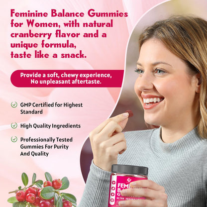 JIANKYTZ Feminine Balance Gummies for Women - Vaginal Health & Digestive Support