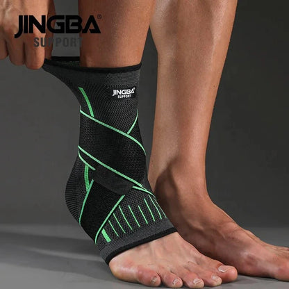 Adjustable Ankle Support Compression Sleeve with Strap for Sports and Recovery