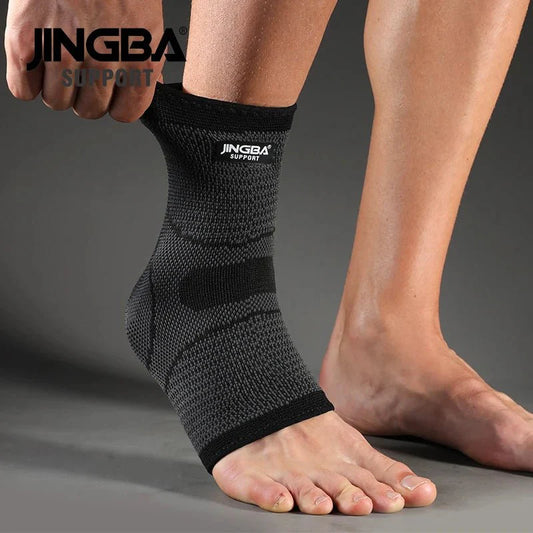Compression Ankle Brace - Adjustable Knitted Support Sleeve for Sports Injury Protection