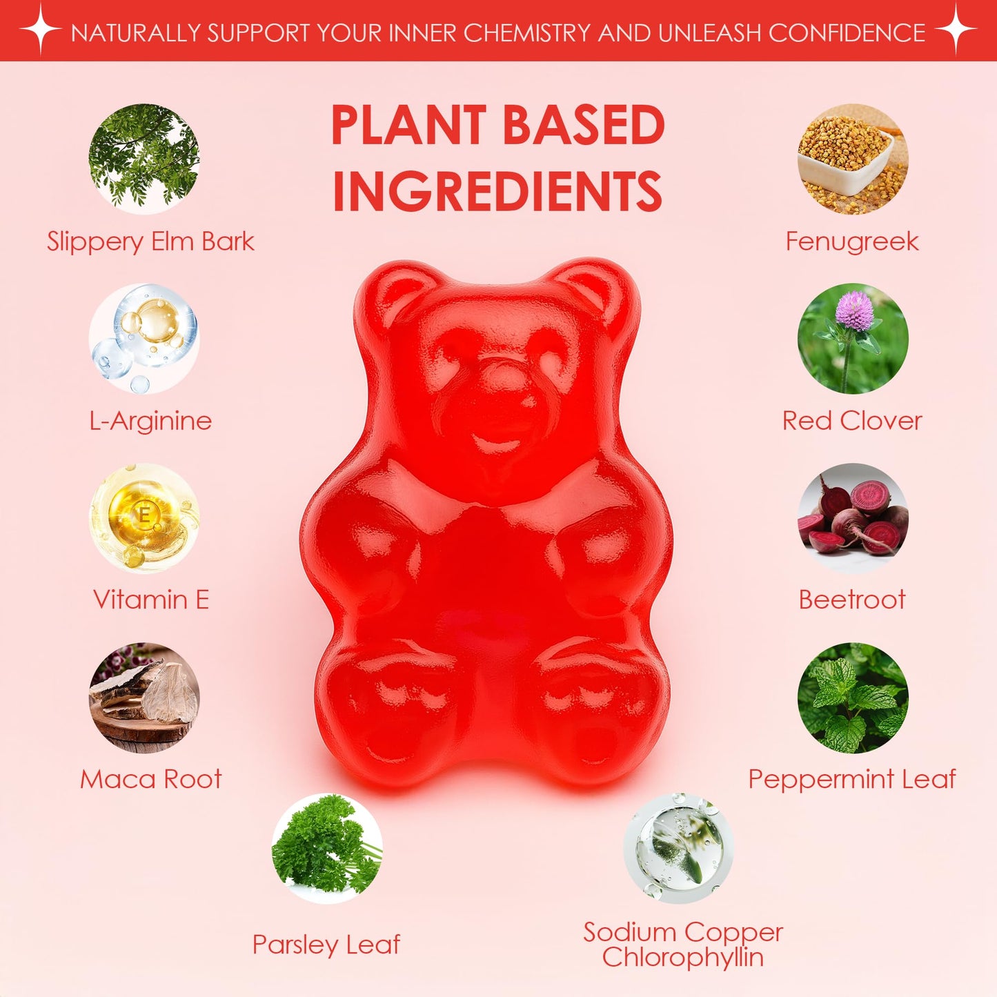 JINMAO Pheromone Gummies for Women – Inner Balance & Confidence | Vegan, Gluten-Free, 60 Gummies