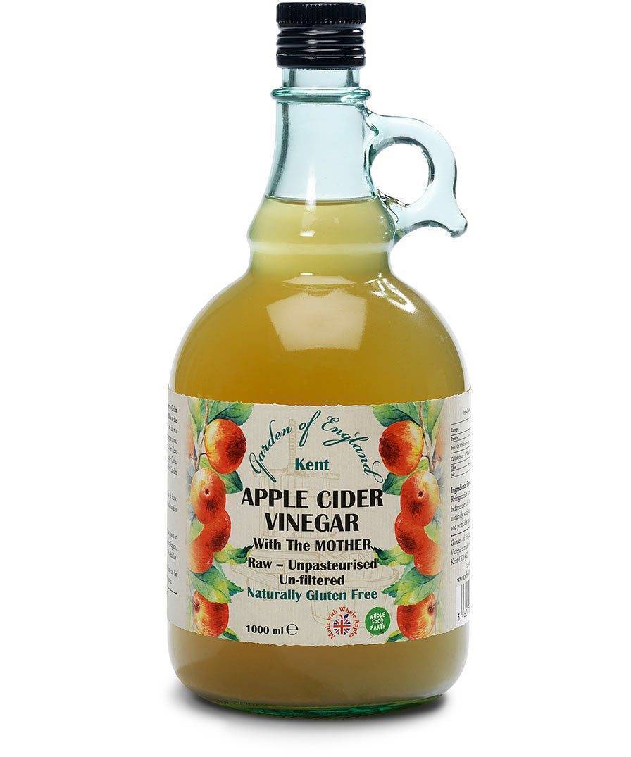 Kent Apple Cider Vinegar With "Mother" 1X1L | Raw | Unpasturised | Unfiltered | GMO Free