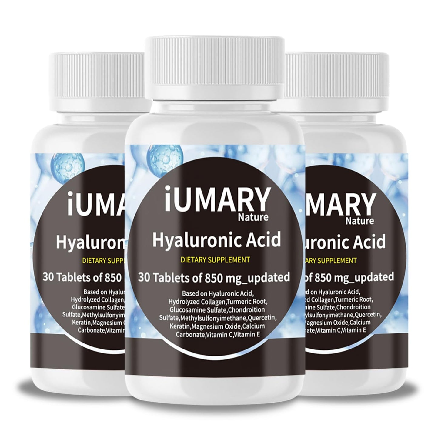 Keszciy Hyaluronic Acid 850mg Joint Support Capsules | Pack of 3 (90 Tablets)