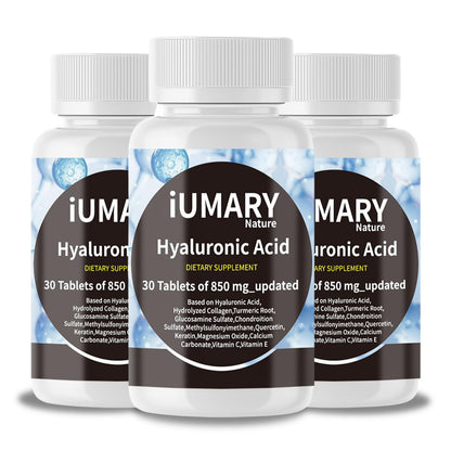 Keszciy Hyaluronic Acid 850mg Joint Support Capsules | Pack of 3 (90 Tablets)