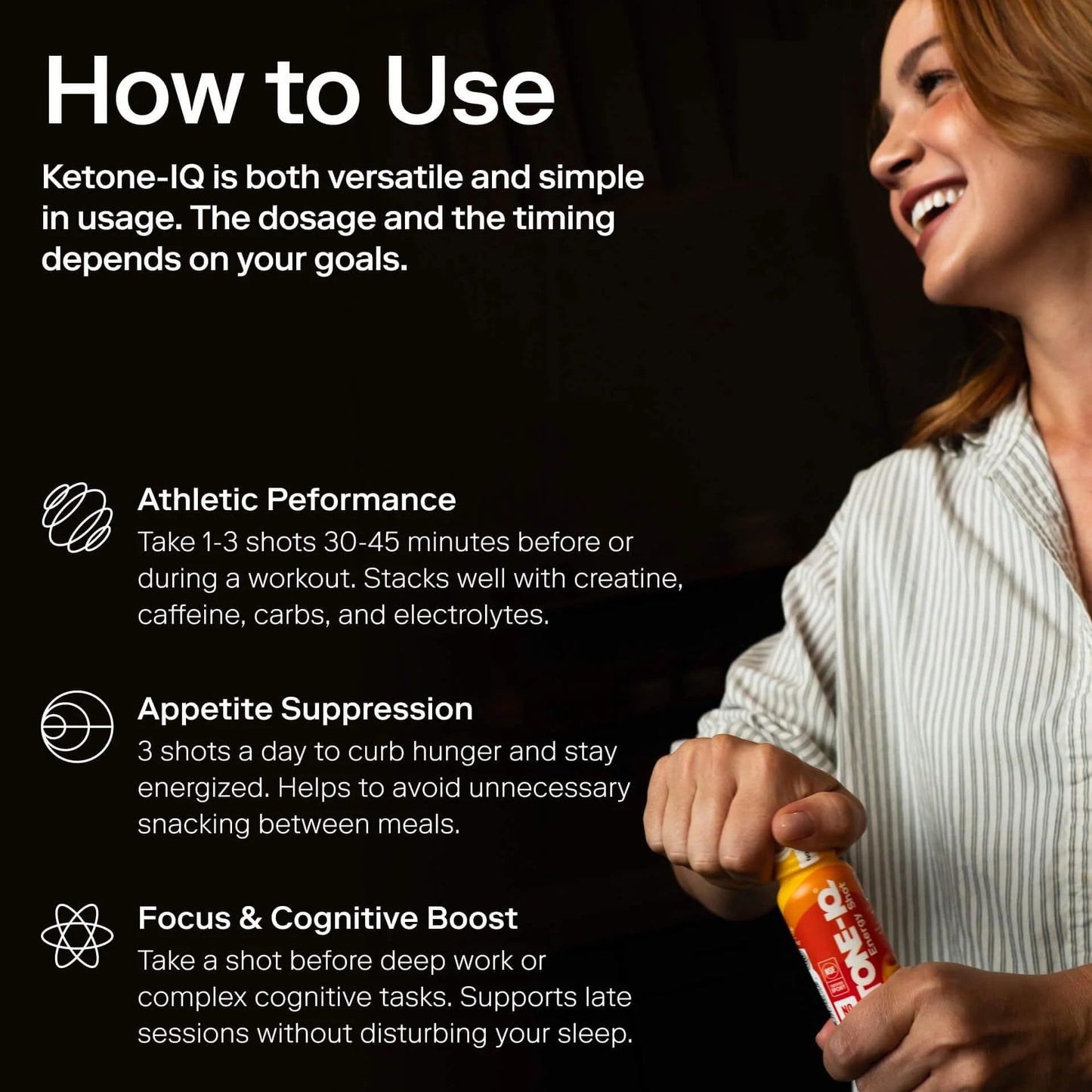 Ketone-IQ No Caffeine Exogenous Ketones Energy Shots – 24 Pack Raspberry Lemonade, Sugar Free & Caffeine Free