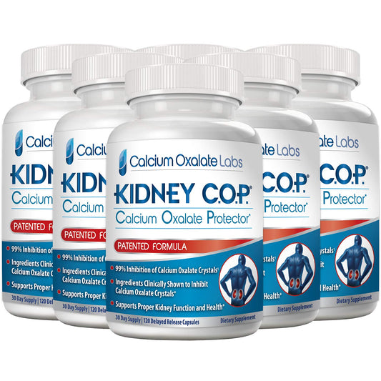 KIDNEY C.O.P. Calcium Oxalate Protector 120 Capsules — Kidney Stone Support (6 Pack)