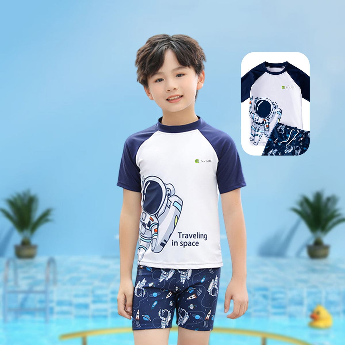 Kids UPF 50+ Holiday Swimwear