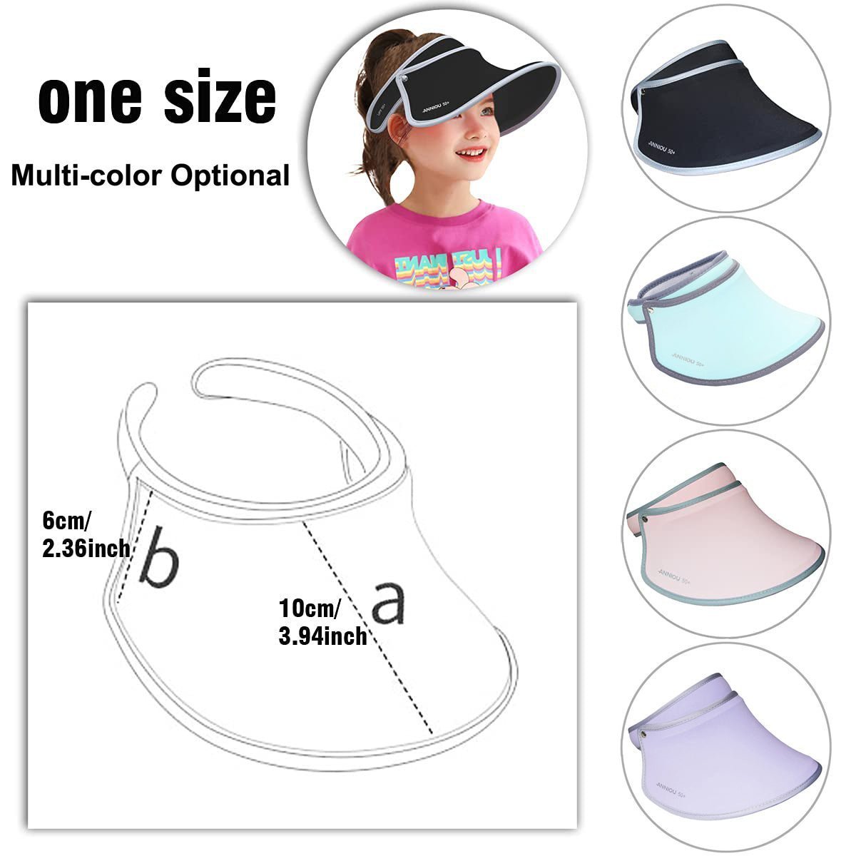 Kids UPF 50+ Sun Protection Visor