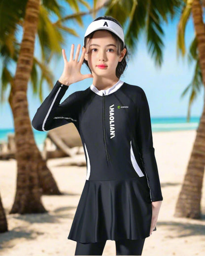Kids UPF 50+ Skirt Swimsuit
