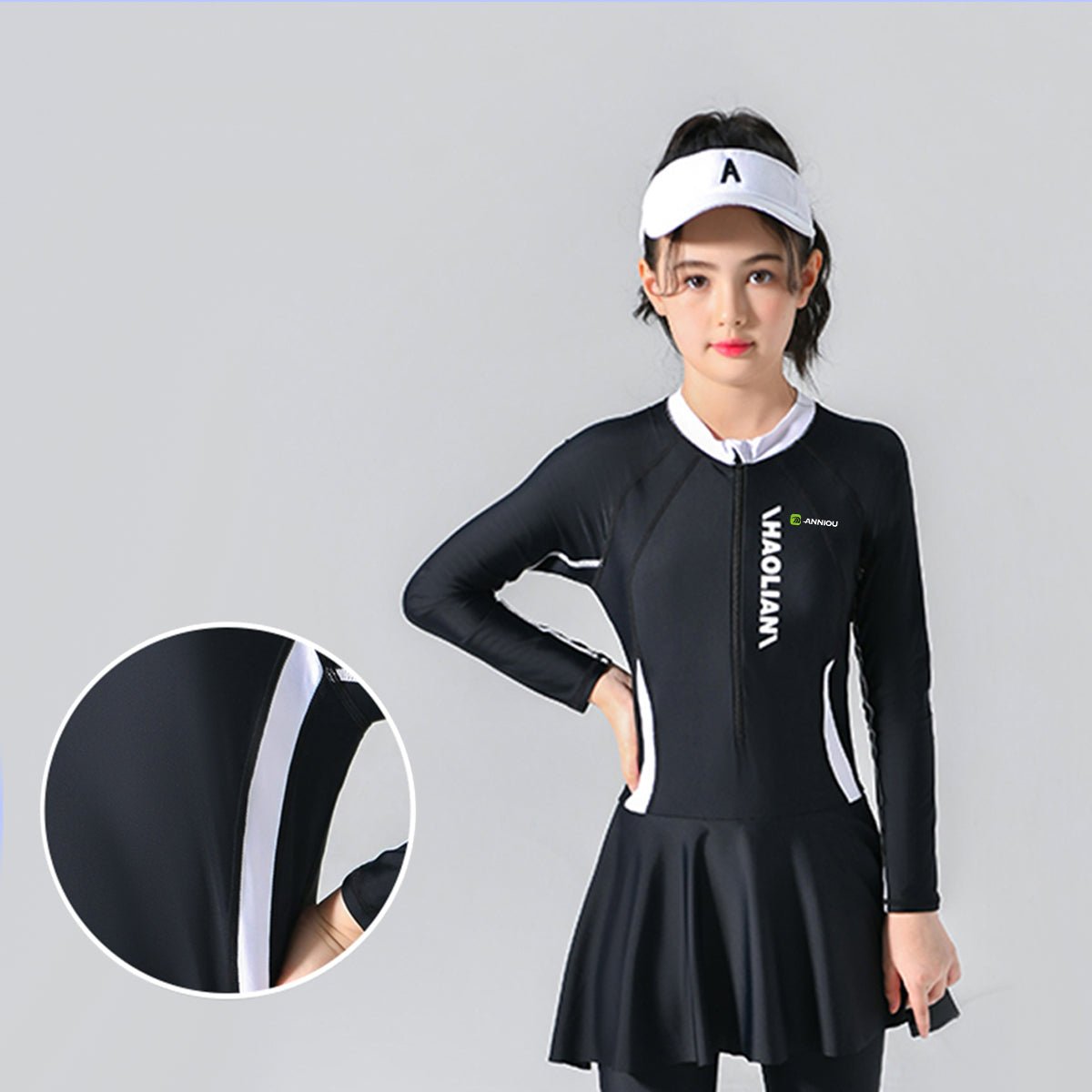 Kids UPF 50+ Skirt Swimsuit