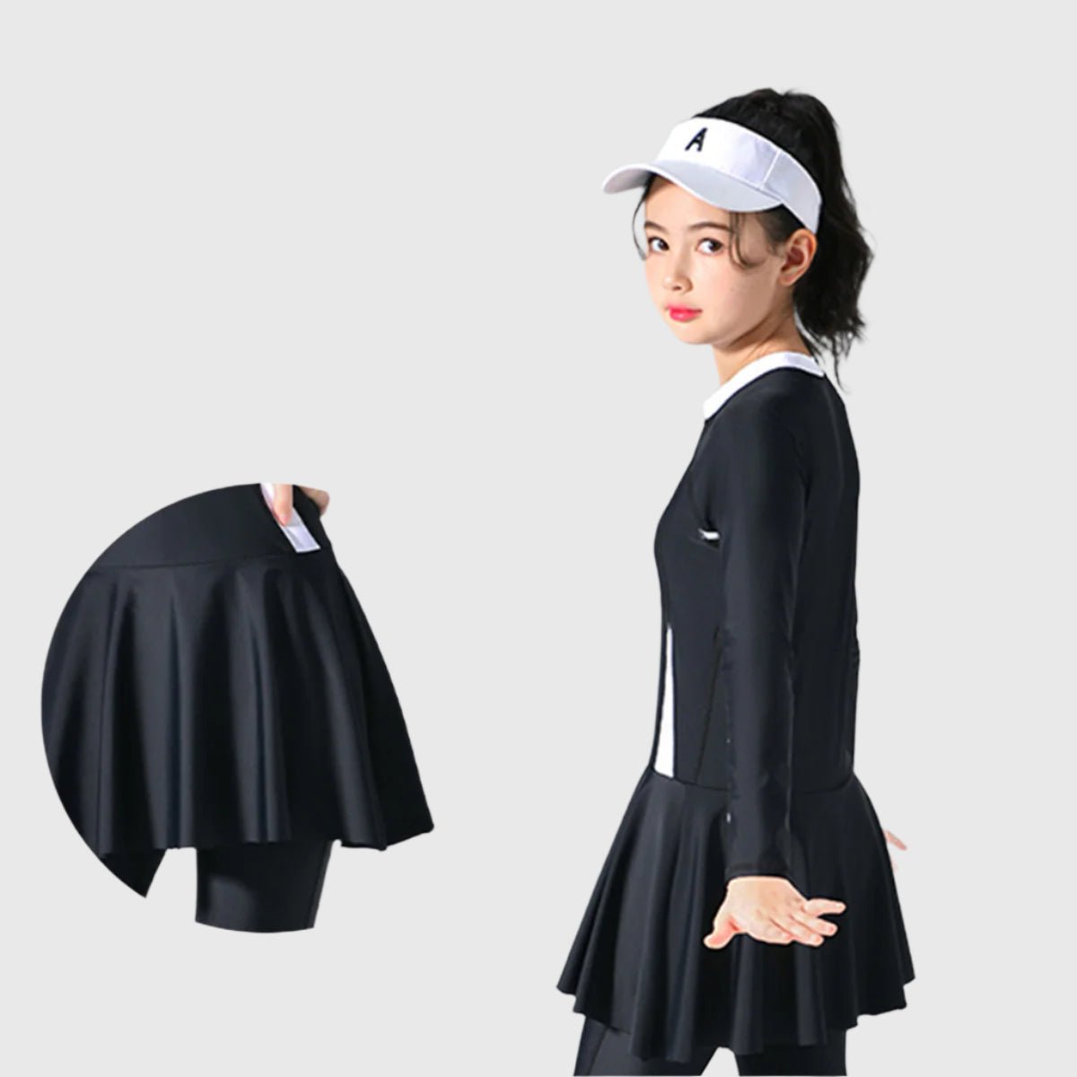Kids UPF 50+ Skirt Swimsuit