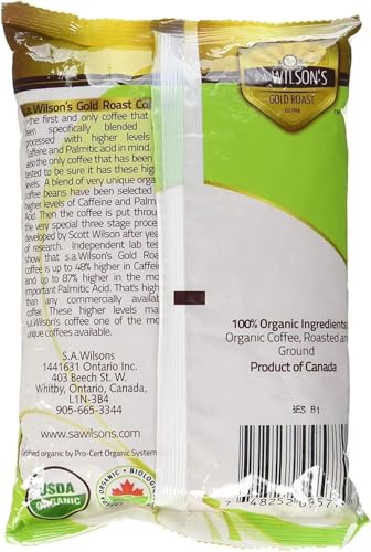 Kinara SA Wilson’s Organic Enema Coffee – Mold-Free, USDA Organic, High-Caffeine for Liver Detox, Digestive Support & Energy – 6-Pack