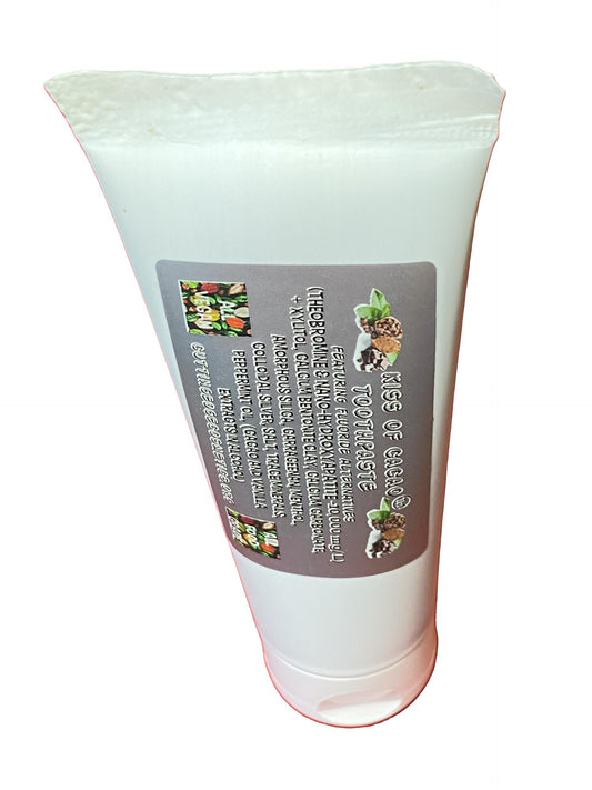 Kiss of Cacao Enamel Remineralization Toothpaste with Theobromine & Nano Hydroxyapatite (EU Approved) – 4 oz Tube | Comparable to Theodent, Earth Paste, David's