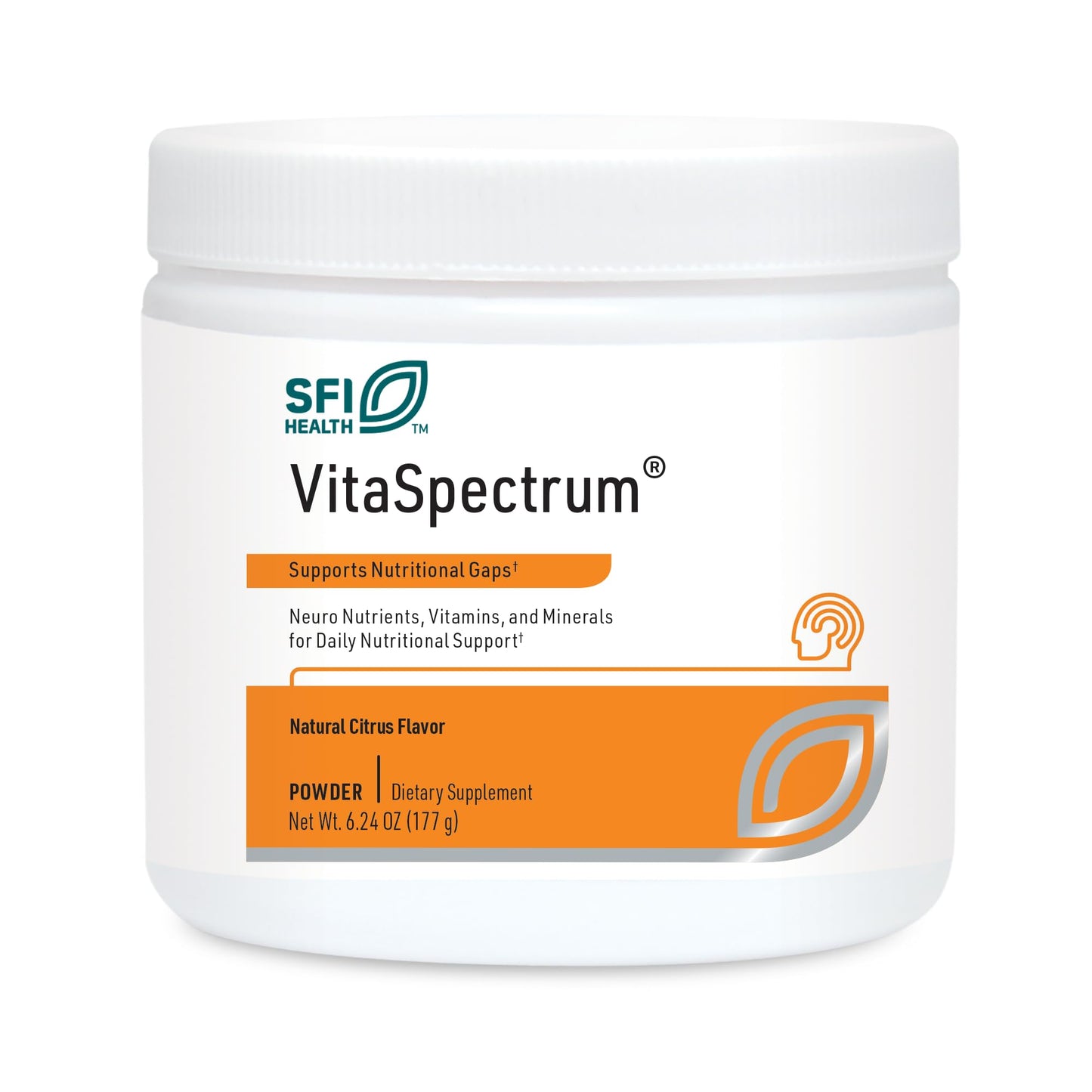 Klaire Labs VitaSpectrum Powder for Kids – Citrus Multivitamin/Mineral (No Copper, Iron, Gluten or Casein) – 30 Servings, 171 g