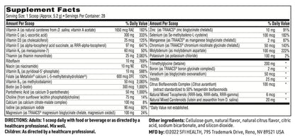 Klaire Labs VitaSpectrum Powder for Kids – Citrus Multivitamin/Mineral (No Copper, Iron, Gluten or Casein) – 30 Servings, 171 g