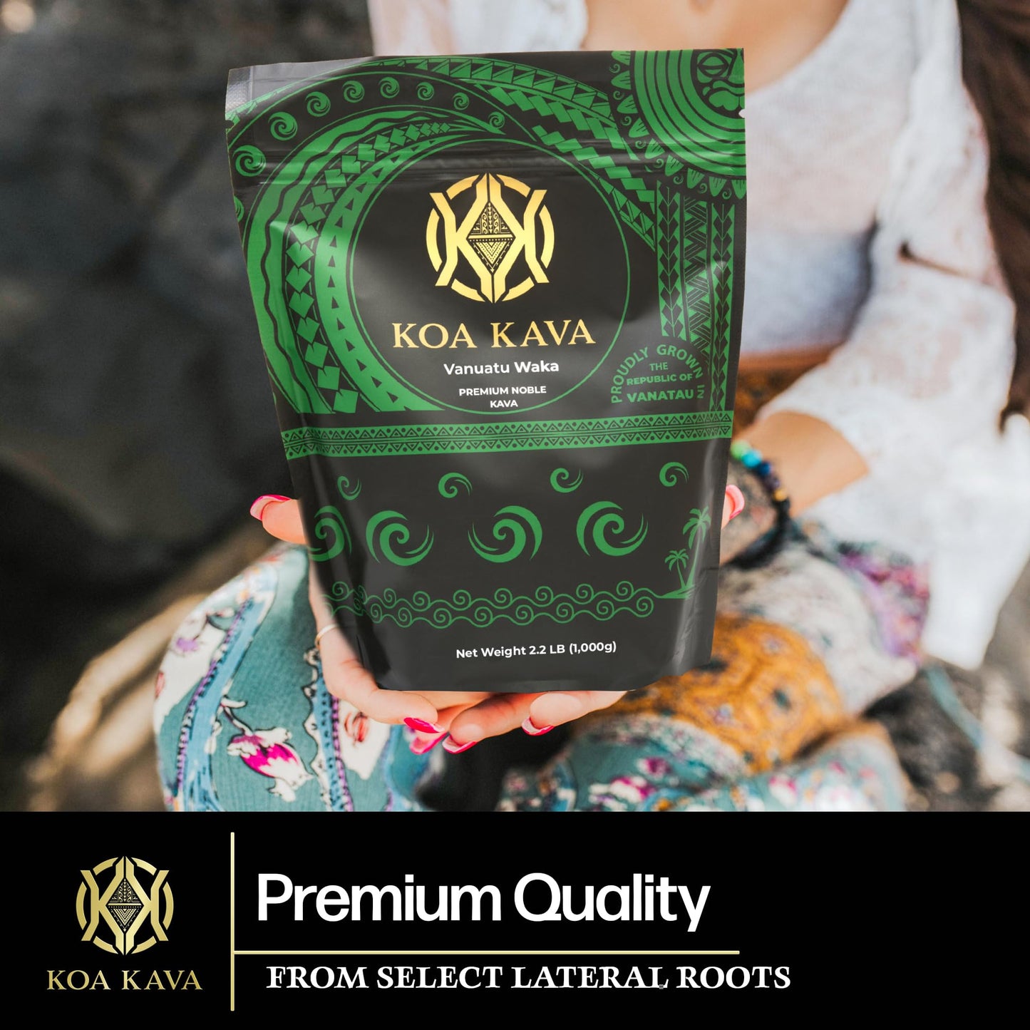 Koa Kava Vanuatu Kava Powder – 1kg Premium Noble Waka from Lateral Roots