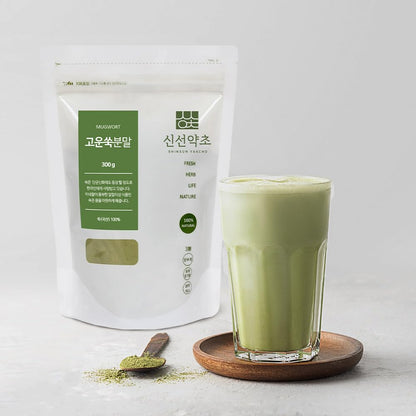 Korean Mugwort Powder 10.6 oz (300 g) | Fresh Boehmeria Herb, 쑥가루