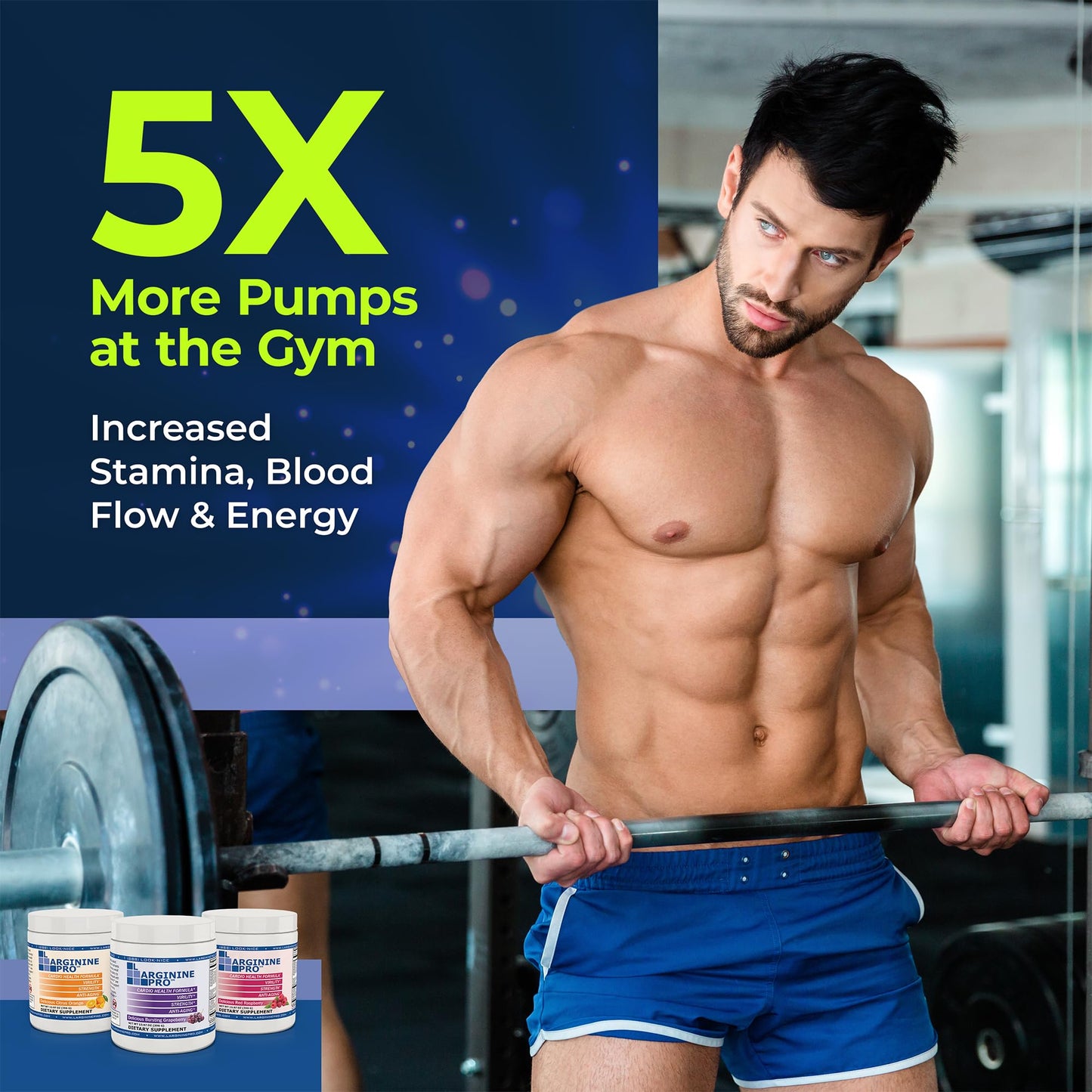 L-ARGININE PRO | 5,500mg L-Arginine + 1,100mg L-Citrulline Nitric Oxide Drink Mix