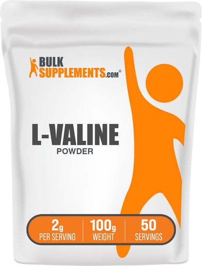L-Valine Powder 2g per Serving - Unflavored, Gluten Free | BulkSupplements